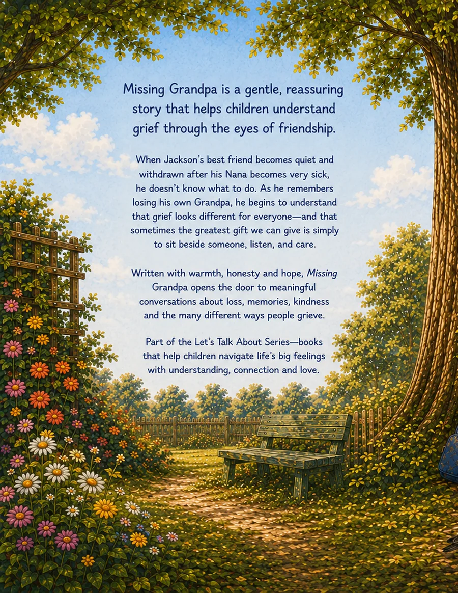 Back cover of Missing Grandpa