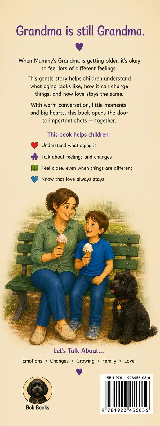 Back cover of Mummy Misses Grandma