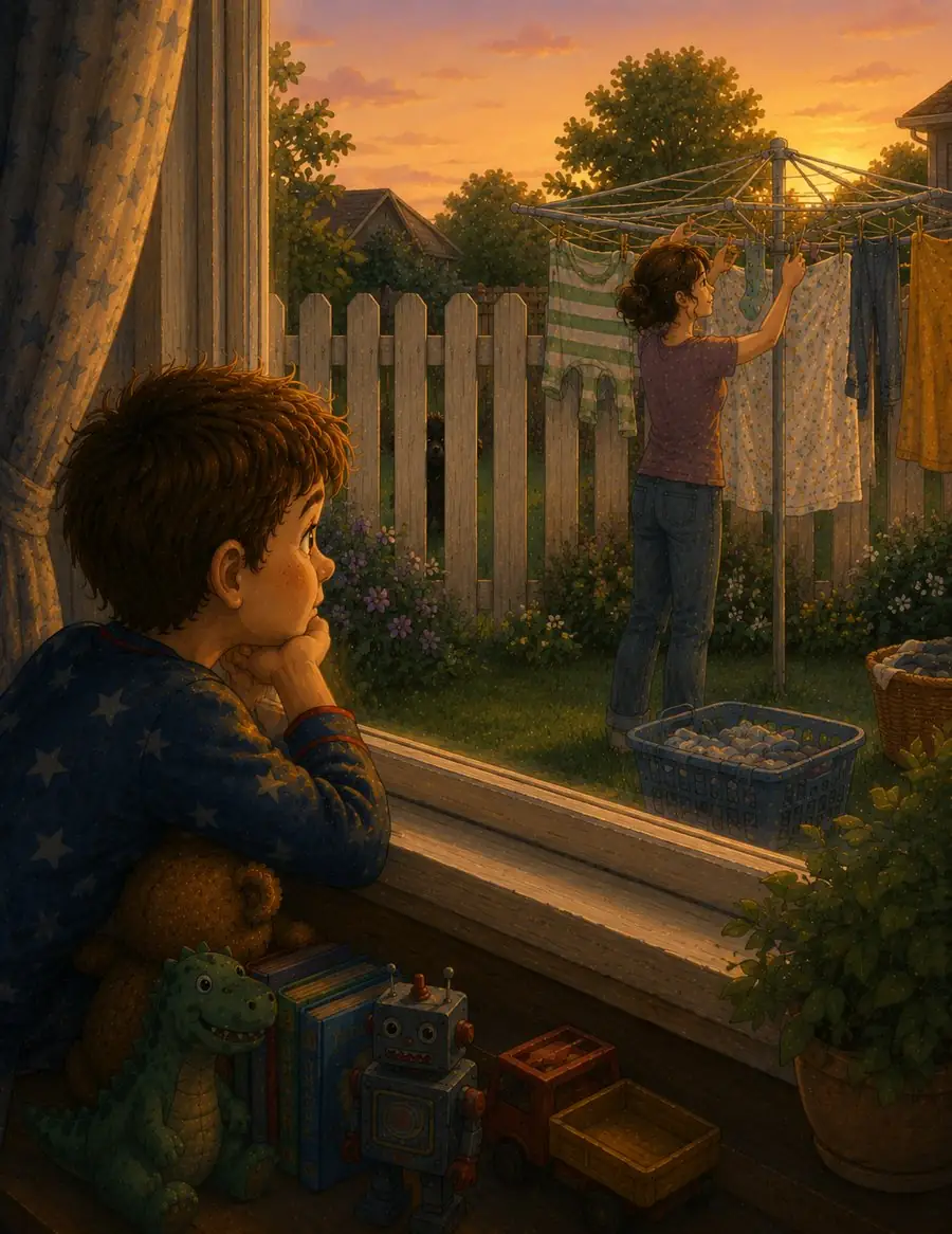 A quiet evening moment from That Doesn't Worry Me Anymore